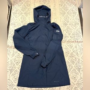 Navy blue Helly Hansen women’s raincoat size M